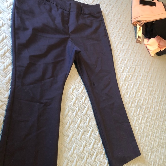 Davina Navy bootcut work pants - Picture 3 of 3